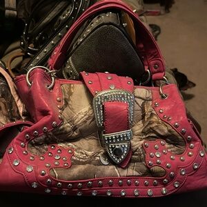 Real Tree Pink and Camo Shoulder Bag